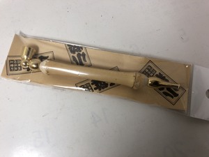 日本製きせる　小粋キセル 天然竹 バンブー　こいき煙管 /ゴールド金122mm新品
