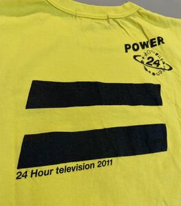 レア 送料込 24時間テレビ 34 チャリTシャツ　24Hour television 2011 森本千絵デザイン サイズM イエロー　