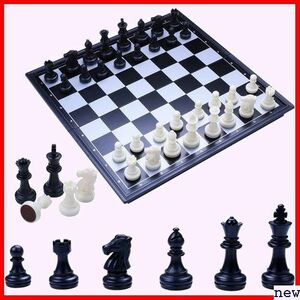 チェスセット M 32×32 黒と白の駒 WONZOM 本語説明書付き 折 国際将棋 磁石式 チェス マグネット 221