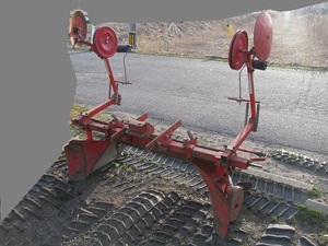 ▼▼ 鋤柄農機 マルチうねたてビニール張り機 ▼▼平高畦マルチ 平高整形 マルチャー にんにく 人参 じゃがいも たばこ スキガラ●おまけ付