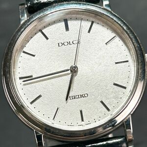 SEIKO セイコー DOLCE ドルチェ 5E31-6D30 腕時計 クオーツ アナログ 3針 ステンレススチール シルバー 新品電池交換済み 動作確認済み