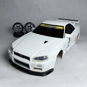 京商 ミニッツ NISSAN SKYLINE GT-R V-spec II Nr ボディ タイヤ ホイール 日産 スカイラインGT-R Vスペック ニュル ラジコン MINI-Z r34