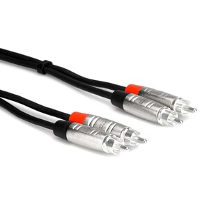 オーディオケーブル 6M RCA Hosa HRR-020X2 6m RCAオスx2-RCAオスx2 RCAケーブル 6メートル 赤白