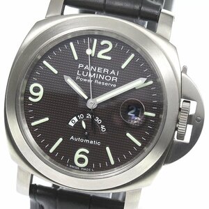 パネライ PANERAI PAM00057 ルミノール パワーリザーブ 自動巻き メンズ 良品 _769969