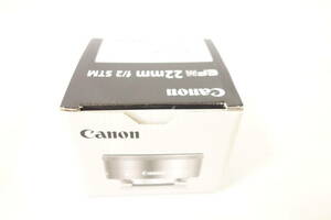 【新品】 Canon キヤノン 交換用レンズ EFMマウント EF-M22mm F2 STM シルバー