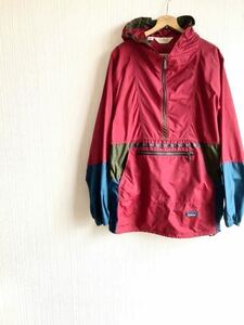 ★☆90s USA製 VINTAGE LL.BEAN チロリアンデザイン アノラックパーカー ナイロンジャケット オールドアウトドア ビンテージ LLビーン☆★