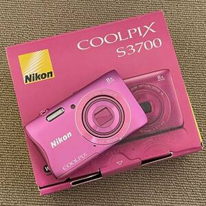中古品 Nikon COOLPIX S3700 ニコン クールピクス コンパクト デジタルカメラ デジカメ 1円 から 売り切り