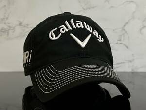 【未使用品】64A 上品★Callaway Golf キャロウェイ ゴルフ キャップ 帽子 CAP 上品で高級感のあるブラックにシリーズロゴ《FREEサイズ》