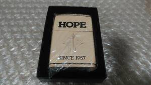 未使用 限定200個 HOPE ARROW オリジナルZIPPOをGETせよ 牛革巻き 2009年 web限定