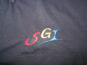SGI　ポロシャツ　私のデザインしたフォントです。赤とピンクはおまけです。