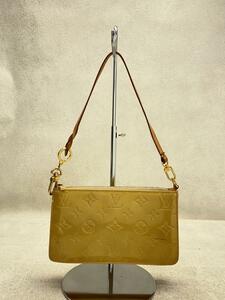 LOUIS VUITTON◆レキシントン_モノグラム・ヴェルニ_CRM/エナメル/CRM