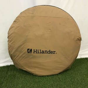 Hilander ポップワンポールテント フィンガル ベージュ アウトドア キャンプ レジャー ポップアップ 短時間設営 ハイランダー 中古