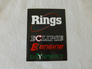 Rings ECLIPSE engine DAYSPROUT ステッカーシート DAYSPROUT engine ECLIPSE Rings フィッシング FLYFISHING trout バス トラウト