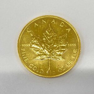 K24IG　カナダ　メイプルリーフ金貨　1/2oz　1986　総重量15.5g【CEAM9029】