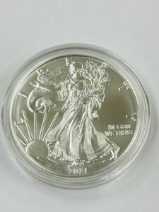 ★☆E-48 2021年 アメリカンイーグル銀貨 クリアケース付き♪シルバー 1ドル ウォーキングリバティ 1オンス 1oz シルバー コイン ★☆