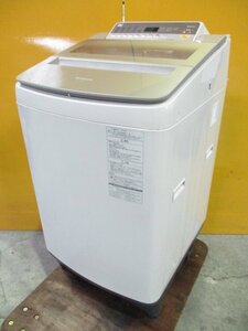 ☆Panasonic パナソニック 全自動洗濯機 10kg 泡洗浄W 送風乾燥 フレグランスコース 自動槽洗浄 NA-FA100H5 2018年製 直接引取OK w4231