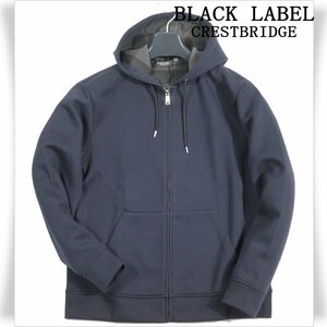 新品1円～★定価3.3万 BLACK LABEL ブラックレーベル クレストブリッジ バックチェック ジップアップパーカー M ネイビー ◆1322◆