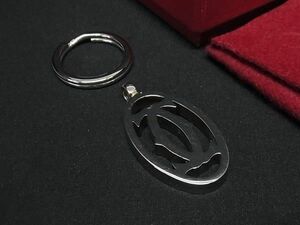 1円 ■美品■ Cartier カルティエ 2Cロゴ ネックレストップ ペンダントトップ チャーム アクセサリー シルバー系 FA4700