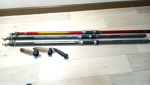 ジャンク品　シマノ　ホリデー磯　3-530PTS 4-450PTS 　日新⇒4-450PTS　 3本セット　穂先修正有　傷多数　ぼろぼろ