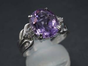 【1432】アメジスト 紫水晶 20号 SILVER シルバー リング 指輪 アクセサリー TIA