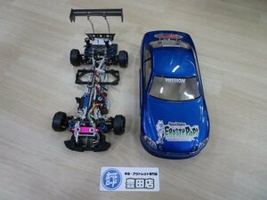 【中古/現状】カスタムパーツ多数 MST MaX SPEED TECHNOLOGY ドリフト ラジコン シャーシ ボディ セット ※プロポ無し