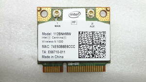 無線LANカード Intel Centrino Wireless-N 1000 112BNHMW 中古動作品(w454)