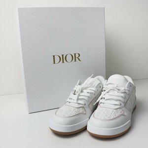 2023SS クリスチャン ディオール Christian Dior ディオール オブリーク DIOR ONE スニーカー 37.5/ホワイト 24.5cm【2400013616287】