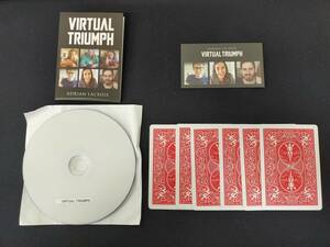 【M97】VIRTUAL TRUMPH　バーチャルトランプ　Adrian Lacroix　レア　カード　DVD　ギミック　マジック　手品