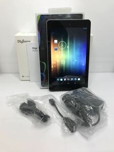 デジノスタブレット DG-D07S/GP ブラック 美品 新品手帳型ケース付 ①