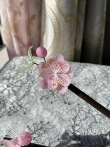 ハンドメイドかんざし ヘアアクセサリー 105 桃の花