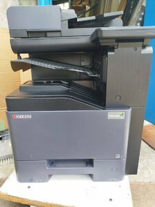 ■印字48406枚！京セラミタ A4カラー複合機 TASKalfa 356ci S/C/F/P/1段　 両面 USB LAN　取説CD【C0918Z5BH】