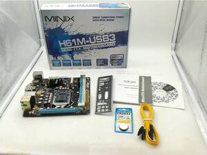 レア 保証あり J&WTechnology MINIX H61M-USB3 H61/LGA1155/HDMI/DVI/VGA/USB3.0/Mini-ITX