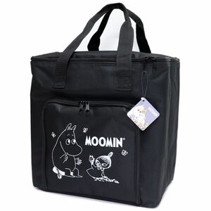 ★ムーミン MOOMIN リトルミイ 新品 便利 大容量 保冷 マルチバッグ クーラーバッグ BAG かばん 鞄 黒 [MOOMINB-BLK1N] 一 六★QWER★