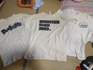 バンドTシャツ　３枚セット　野外フェス　モンスターバッシュ　インディース