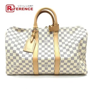 未使用 LOUIS VUITTON ルイヴィトン N48223 キーポルバンドリエール 45 ダミエアズール ボストンバッグ ホワイト レディース【中古】