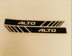 ALTO　アルト　ドアミラーステッカー　ブラック（黒）１セット