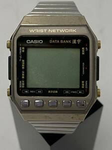 #3e3fd389 CASIO カシオ 824 DKW-100 DATA BANK データバンク 漢字 クォーツ 腕時計 動作未確認