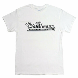 [Mサイズ]Fender Rhodes（フェンダー・ローズ） ロゴTシャツ ホワイト