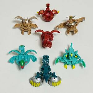 【中古品】SEGATOYS セガトイズ 爆丸 7個セット 翼ファルコ ノヴァ・カオス・ドラゴノイド オービット・エーオス オベロン パーシバル etc.