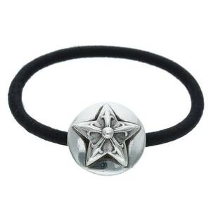 クロムハーツ Chrome Hearts HAIRBAND/スターボタンヘアゴム シルバーコンチョ 中古 SS13