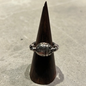 VINTAGE ヴィンテージシルバー925 ユニーク彫り込みデザインリング/指輪
