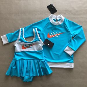 新品・未使用　NIKE 子供 スイムウェア & ラッシュガード セット ◆ 110 ◆ 1981822 & 1981821 ナイキ