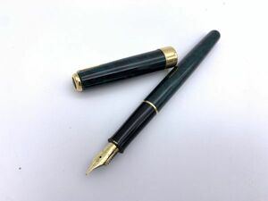 0c1k39W008 PARKER SONNET FRANCE L.111 万年筆 ペン先M 18K 750刻印 中字 グリーンマーブル × ゴールド パーカー ソネット