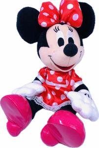 Disney ディズニー ミニーマウス ミニーちゃん キャラクター ぬいぐるみ おもちゃ 玩具 水玉模様