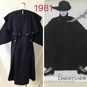 ●1981 [Vintage] 初期 黒の衝撃 ボロルックCOMME des GARCONS コムデギャルソン ヴィンテージ Archive アーカイブ 80年代 川久保玲 80s