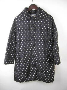 ドットアンドストライプス Dot and Stripes CHILDWOMAN ダウンコート ドット F 黒 レディース D716