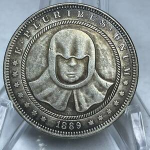 WX1443流浪幣 ロボット 労働者 天眼 鷹紋 外国硬貨 貿易銀 海外古銭 コレクションコイン 貨幣 重さ約25g
