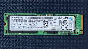 M.2 SSD 512GB SAMSUNG PCle NVMe 健康状態100%