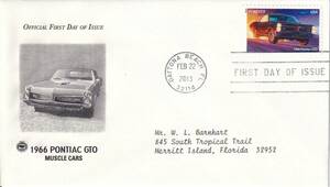 【ＦＤＣ】１９６６年のポンティアック・GTO：マッスルカー（２０１３年）（アメリカ）実逓　t3413
