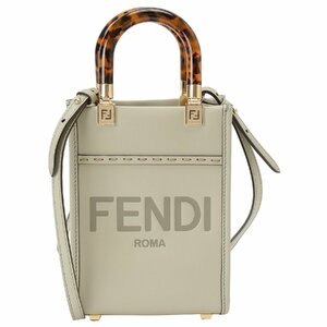 フェンディ ハンドバッグ FENDI 8BS051 ABVL F1K3B フェンディローマ ミニ サンシャイン ショッパー 2WAY ショルダー グリーン系